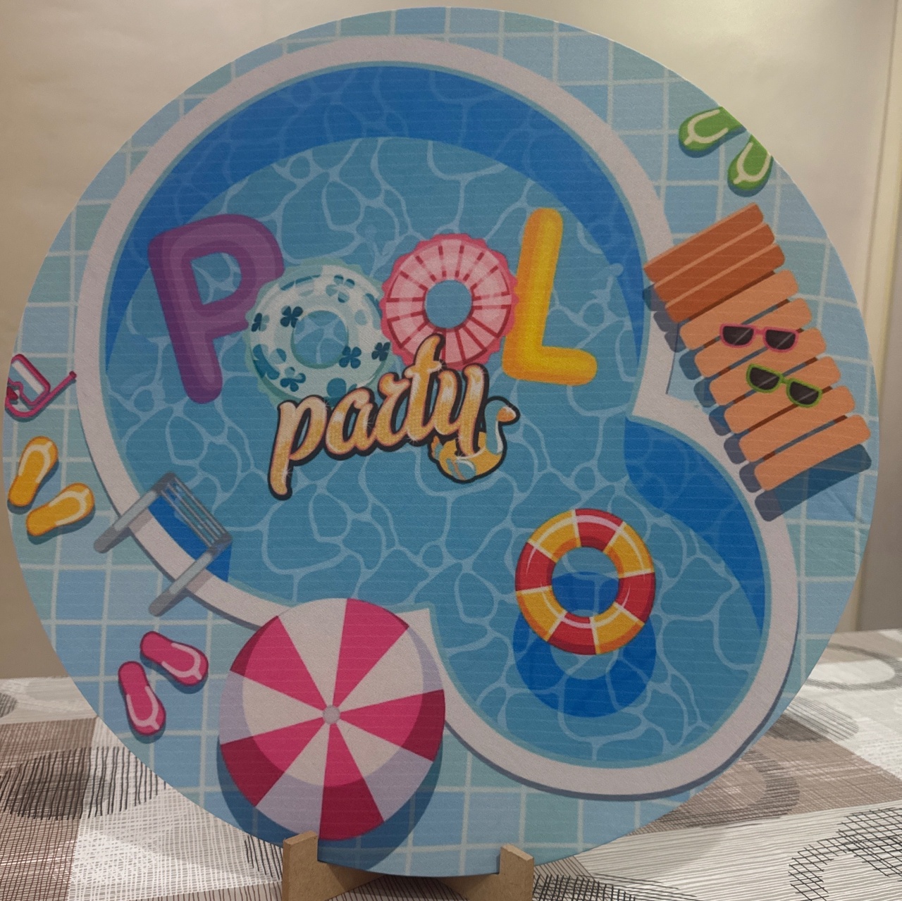 Mini Painel Pool Party - Doces Festas Decorações e Pegue e Monte