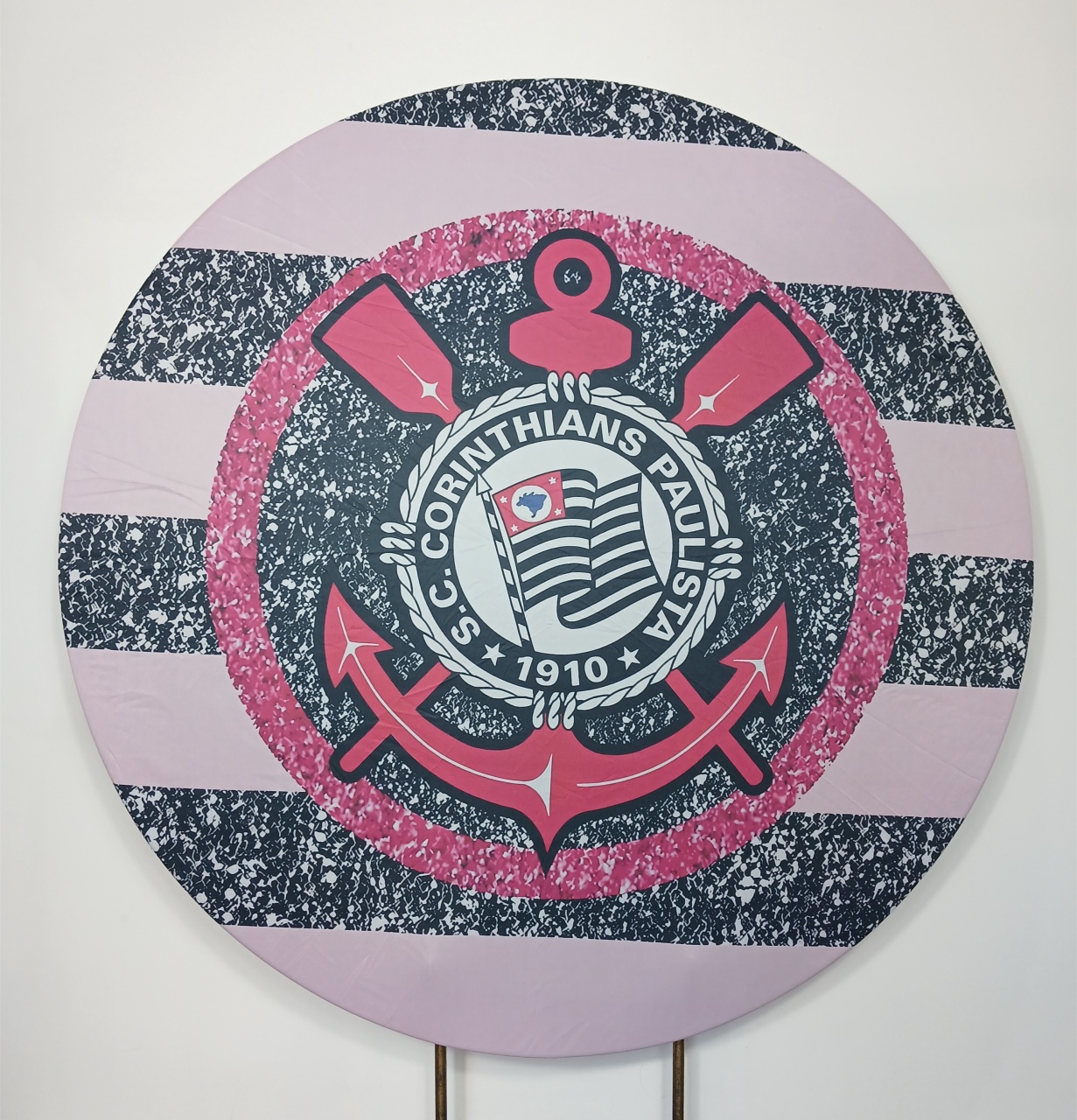 Painel Redondo - Corinthians  - Doces Festas Decorações e Pegue e Monte