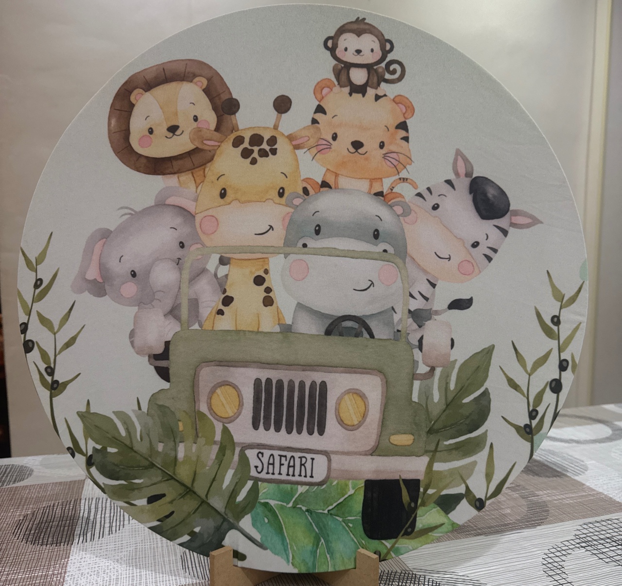 Mini Painel Safari Menino Ii - Doces Festas Decorações e Pegue e Monte