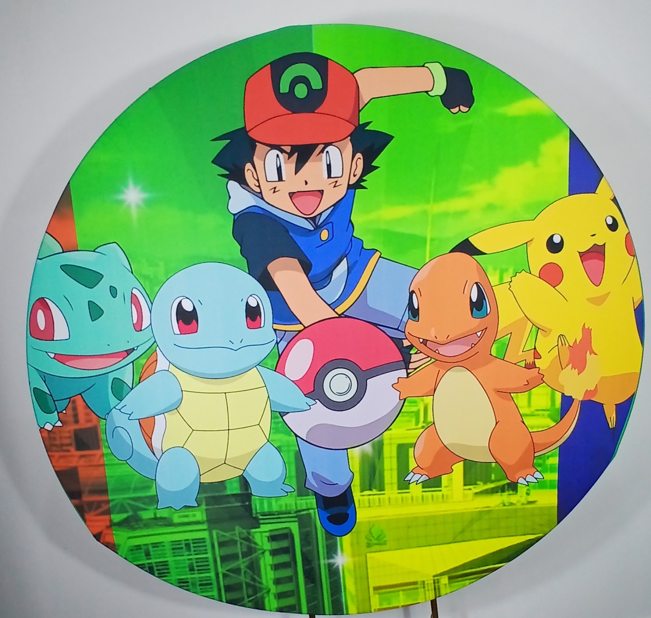 Painel Redondo - Pokemon 1 - Doces Festas Decorações e Pegue e Monte