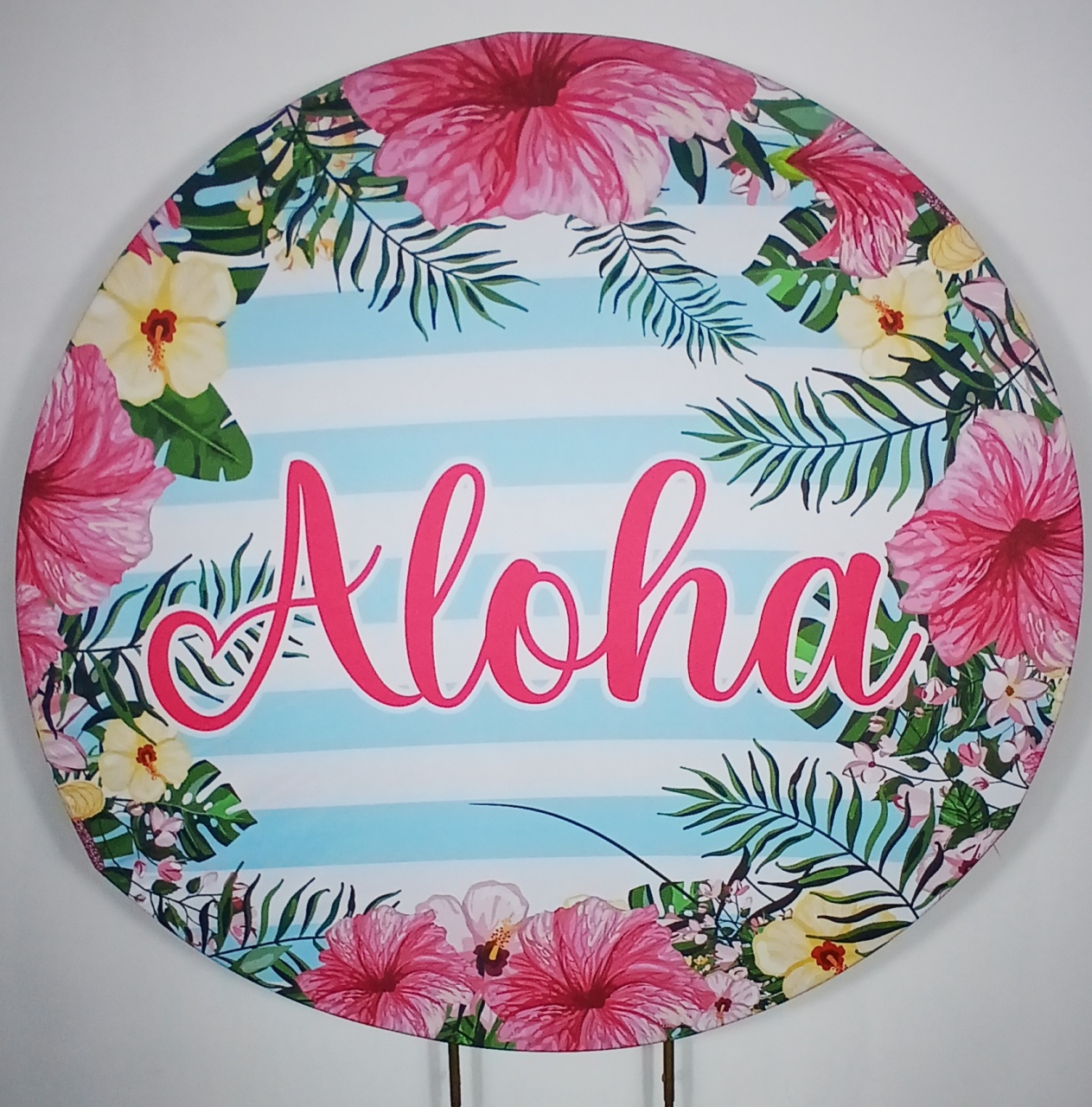 Painel Redondo - Aloha  - Doces Festas Decorações e Pegue e Monte