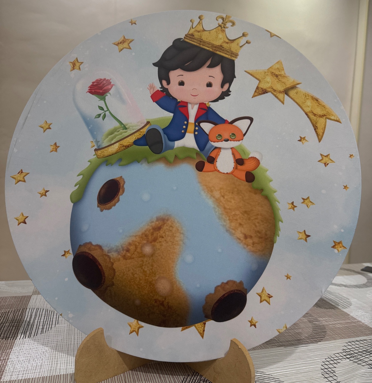 Mini Painel Pequeno Príncipe Moreno  - Doces Festas Decorações e Pegue e Monte