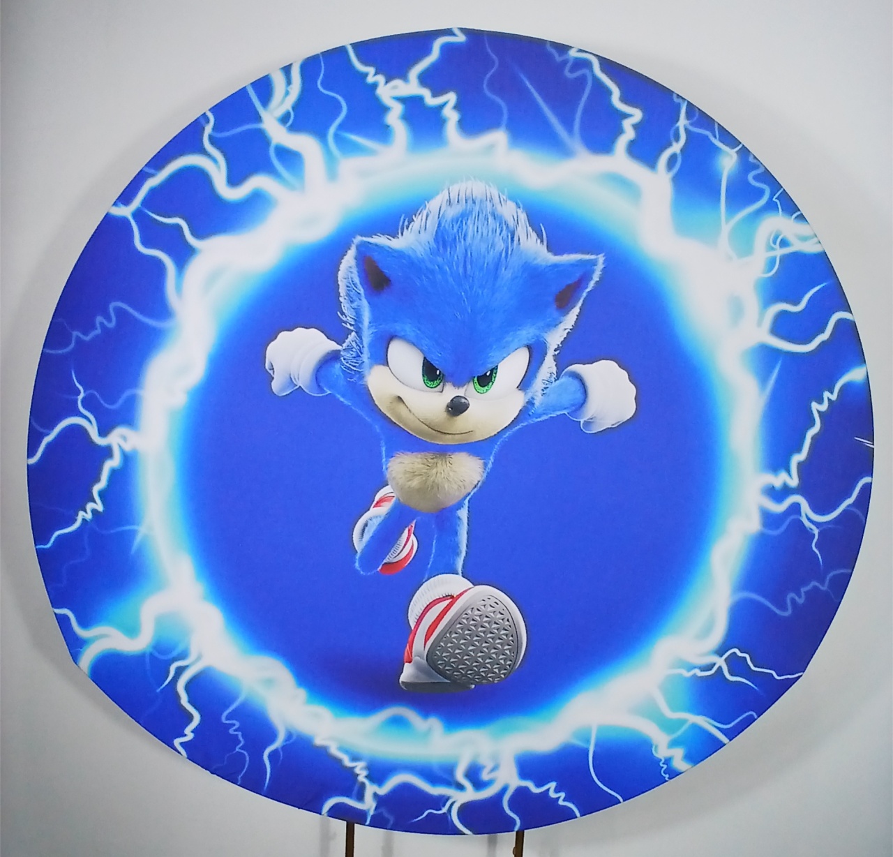 Painel Redondo - Sonic 1 - Doces Festas Decorações e Pegue e Monte