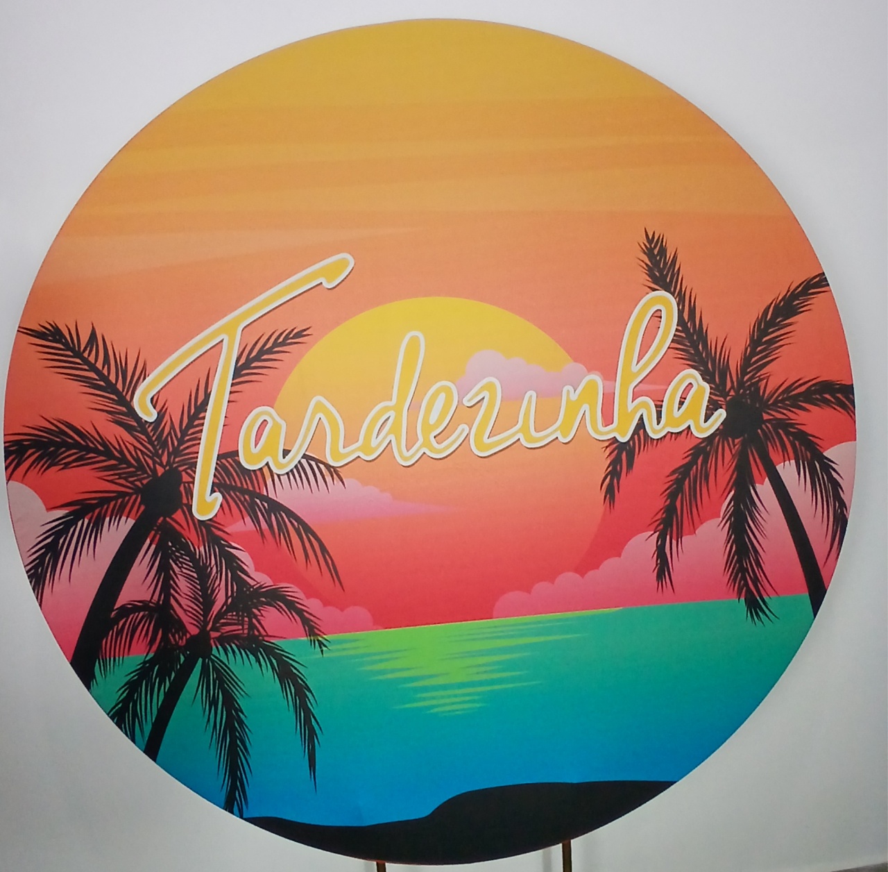 Painel Redondo - Tardezinha 3 - Doces Festas Decorações e Pegue e Monte