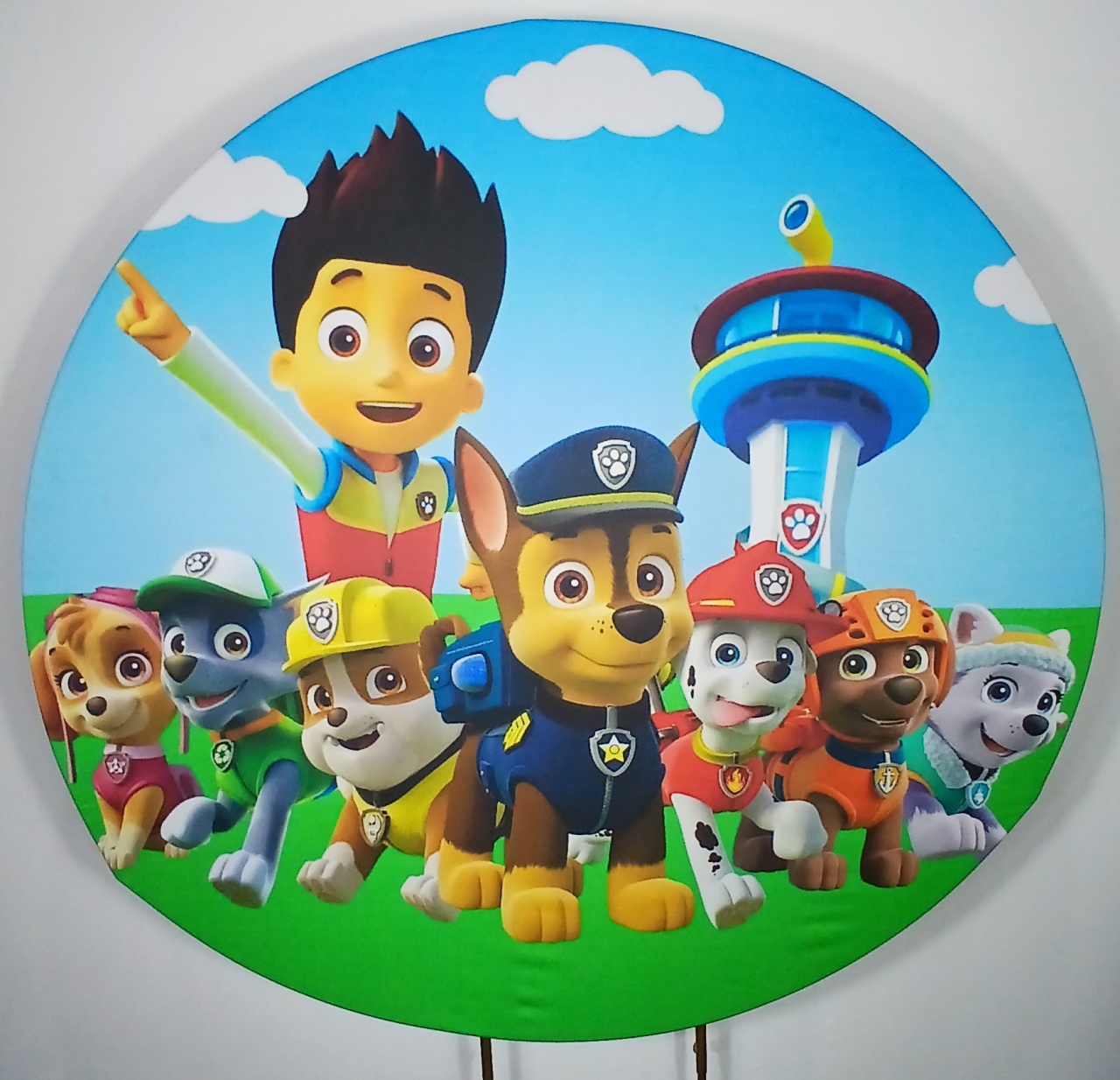 Painel Redondo - Patrulha Canina 2 - Doces Festas Decorações e Pegue e Monte