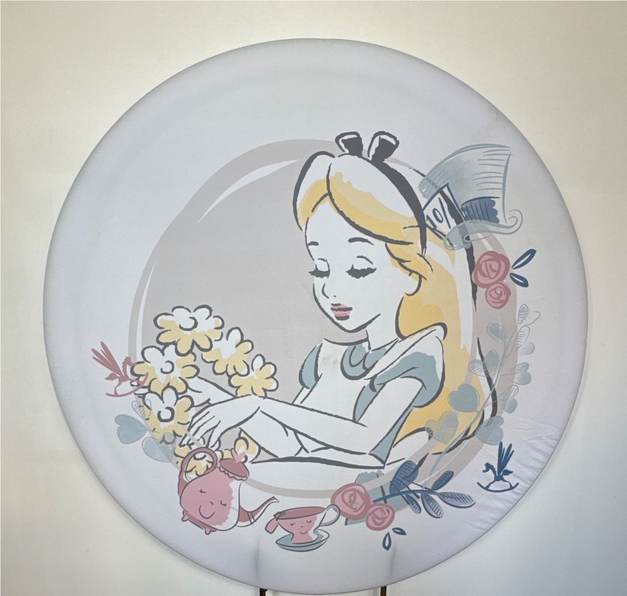 Painel Redondo - Alice 1 - Doces Festas Decorações e Pegue e Monte
