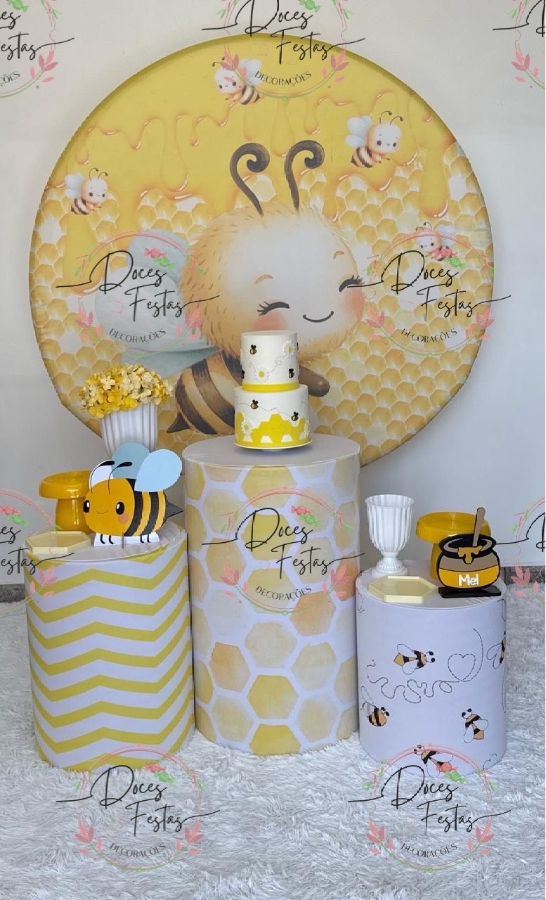 Kit Abelhinha - Doces Festas Decorações e Pegue e Monte