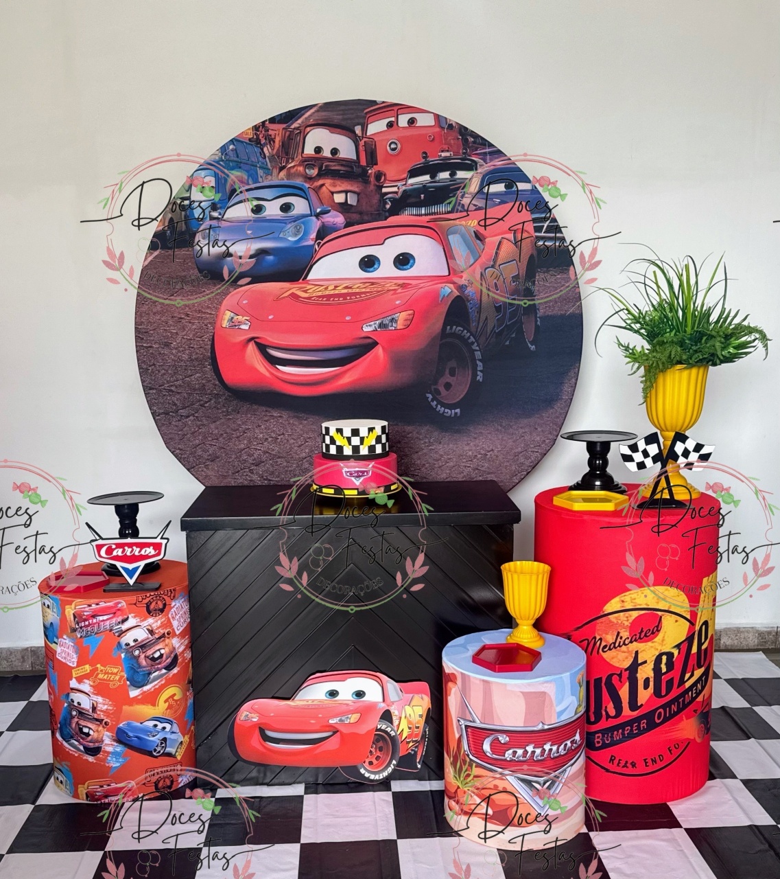 Kit Carros VII - Doces Festas Decorações e Pegue e Monte