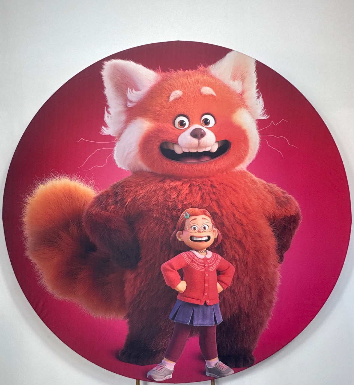 Painel Redondo - Red Creser É Uma Fera - Doces Festas Decorações e Pegue e Monte