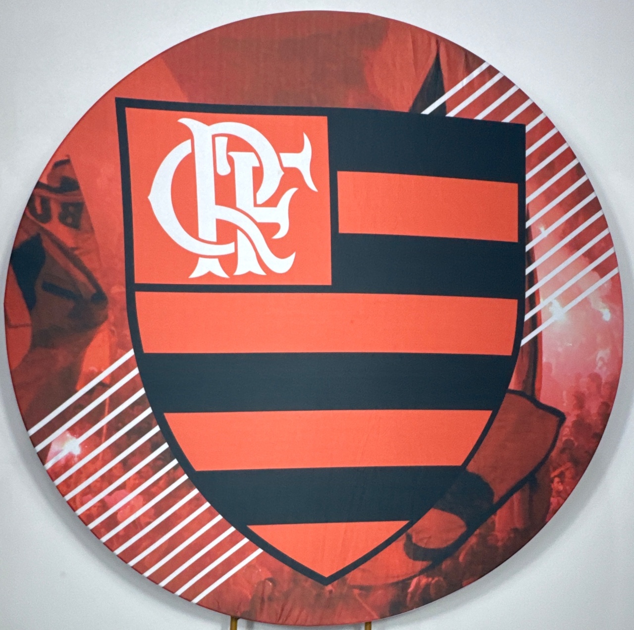 Painel Redondo - Flamengo 1 - Doces Festas Decorações e Pegue e Monte