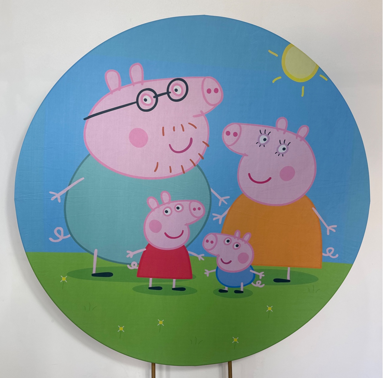 Painel Redondo - Peppa Pig 1 - Doces Festas Decorações e Pegue e Monte