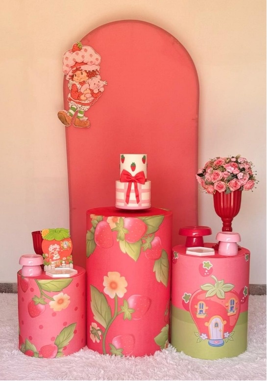 Kit Moranguinho I - Doces Festas Decorações e Pegue e Monte
