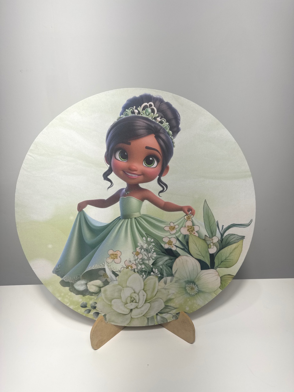 Mini Painel Tiana Baby/Cute - Doces Festas Decorações e Pegue e Monte