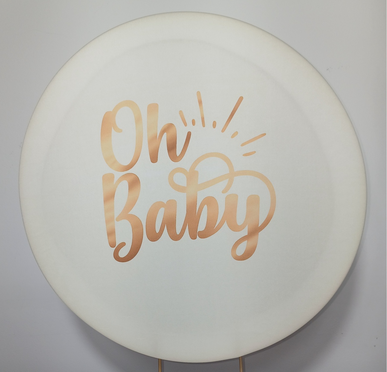 Mini Painel Oh Baby Dourado - Doces Festas Decorações e Pegue e Monte