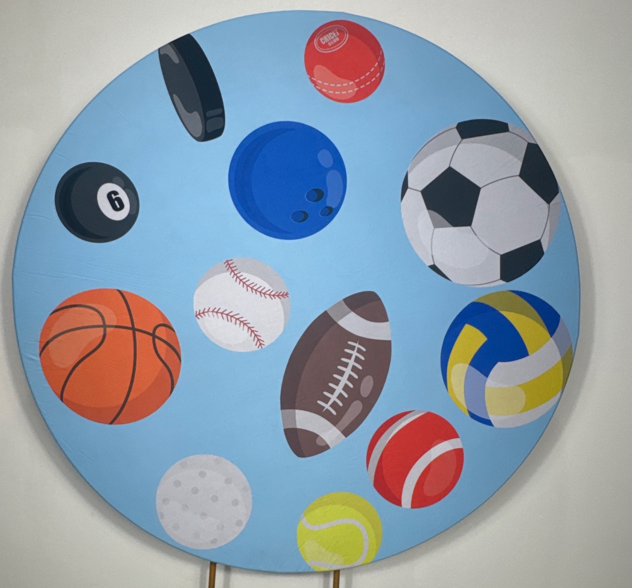Painel Redondo - Esportes - Doces Festas Decorações e Pegue e Monte