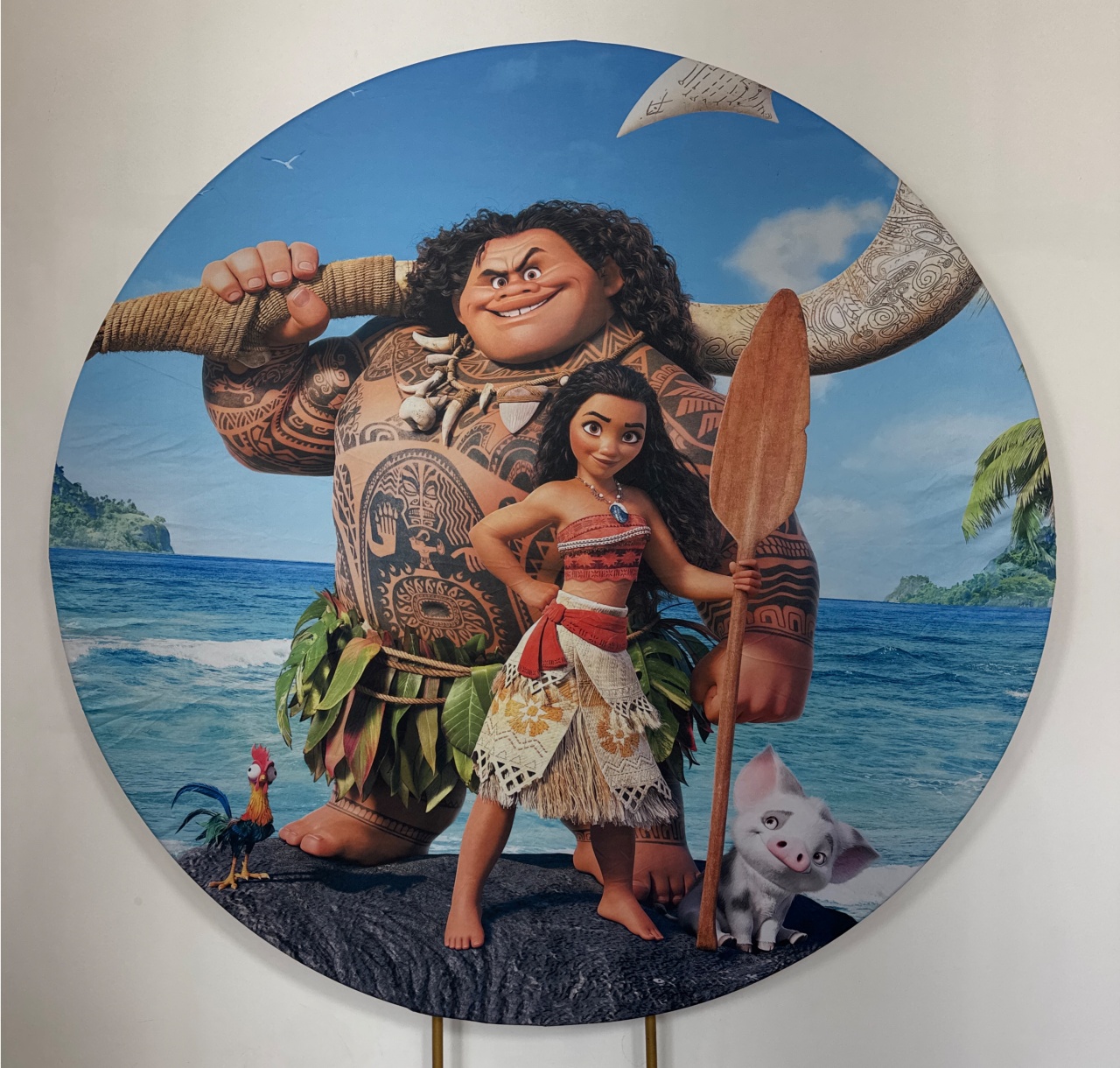 Painel Redondo - Moana 2  - Doces Festas Decorações e Pegue e Monte