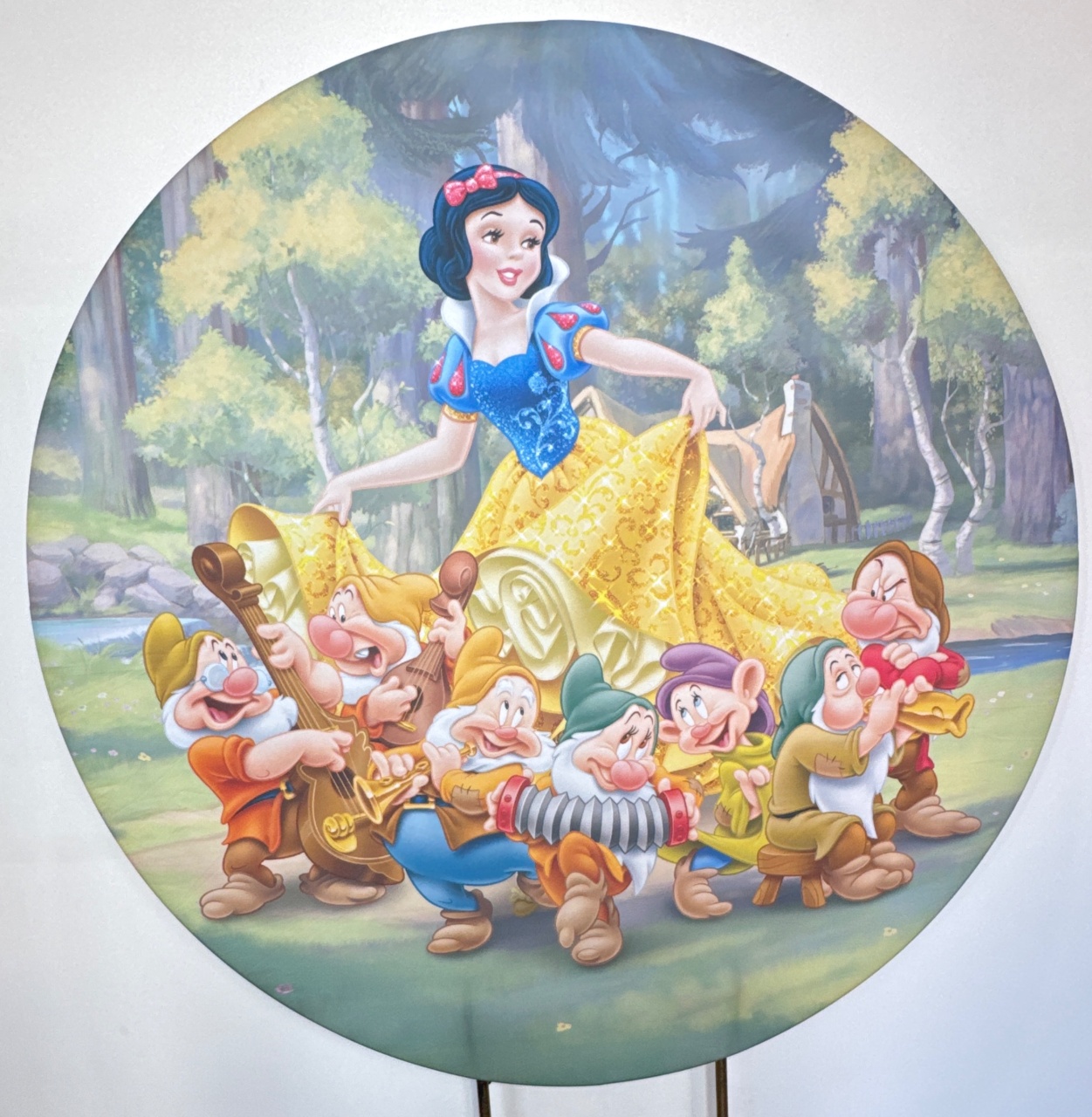 Painel Redondo - Branca de Neve 3 - Doces Festas Decorações e Pegue e Monte