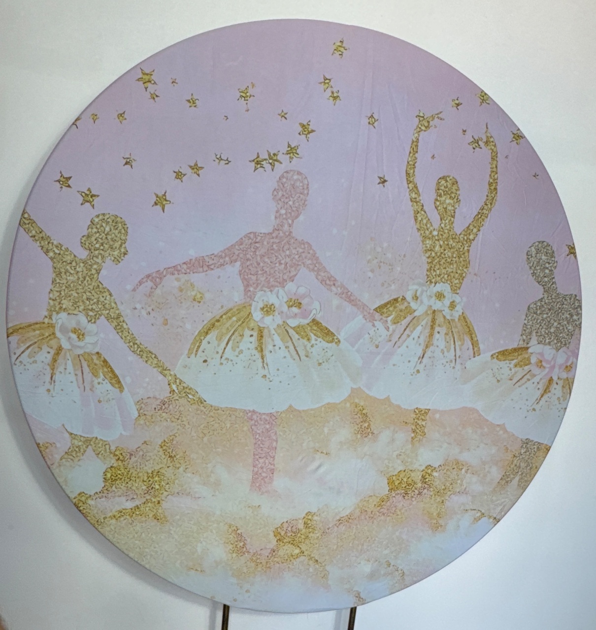 Painel Redondo - Bailarina 2 - Doces Festas Decorações e Pegue e Monte
