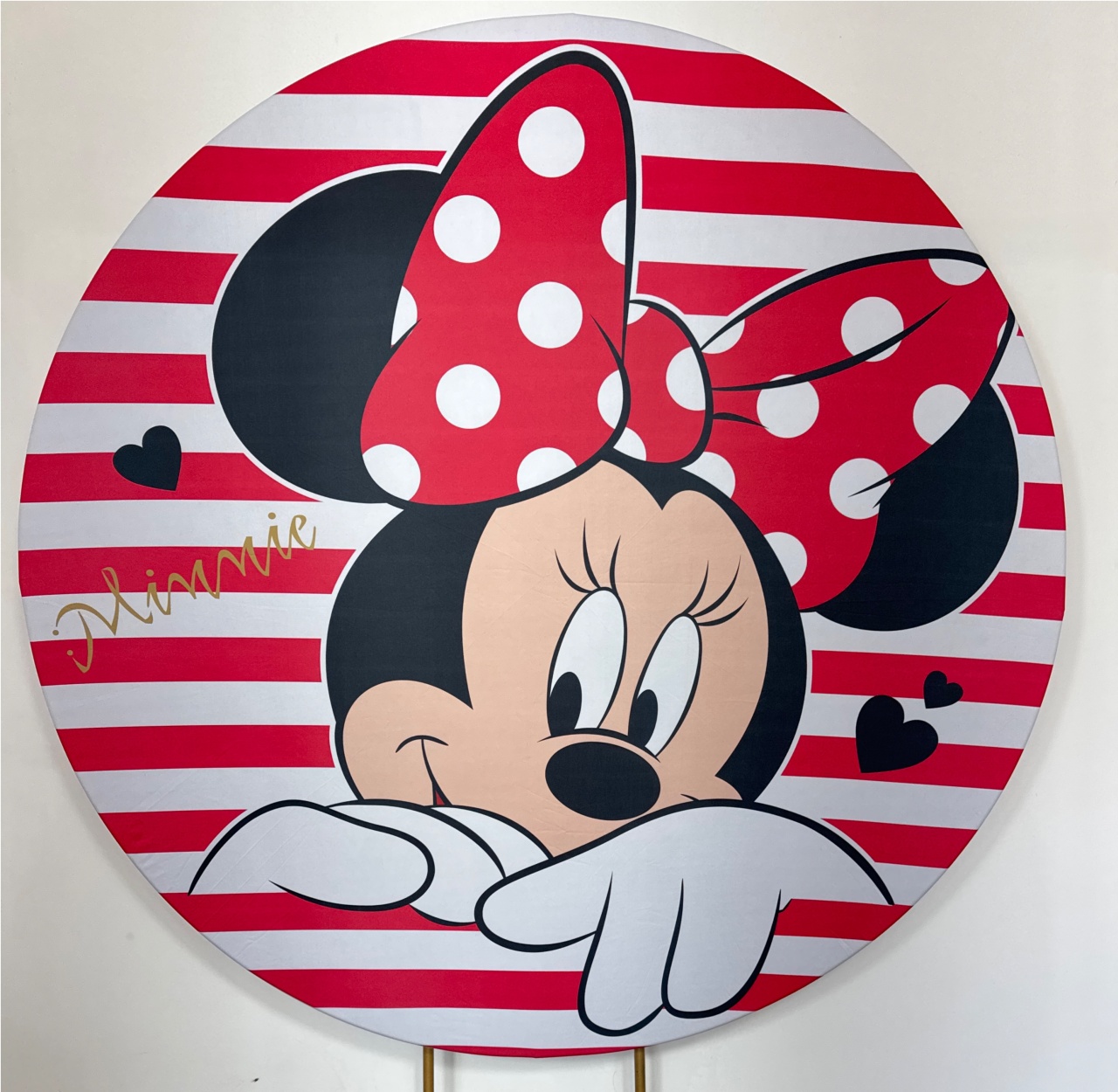 Painel Redondo - Minnie 2 - Doces Festas Decorações e Pegue e Monte