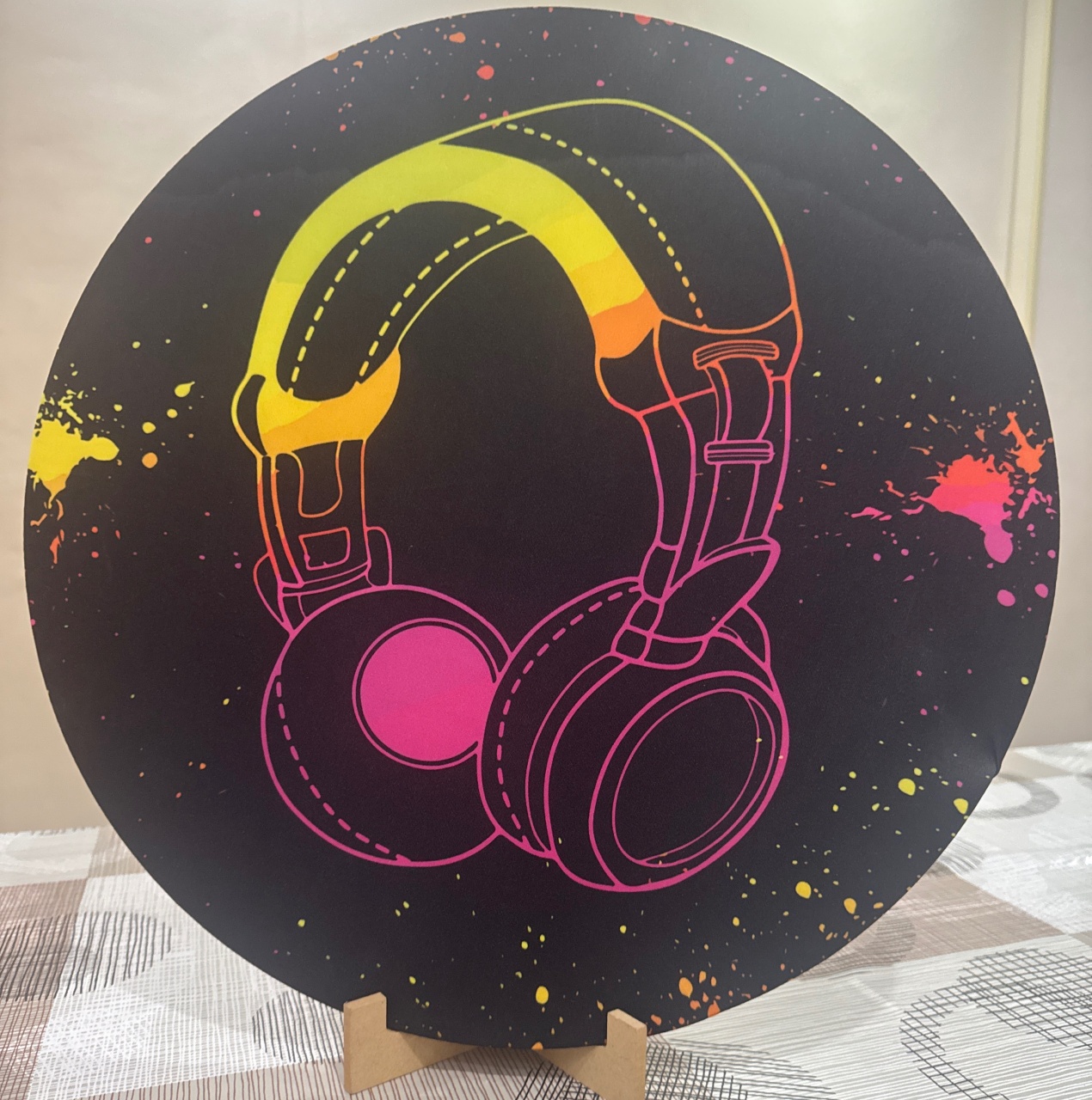 Mini Painel Neon Fone - Doces Festas Decorações e Pegue e Monte