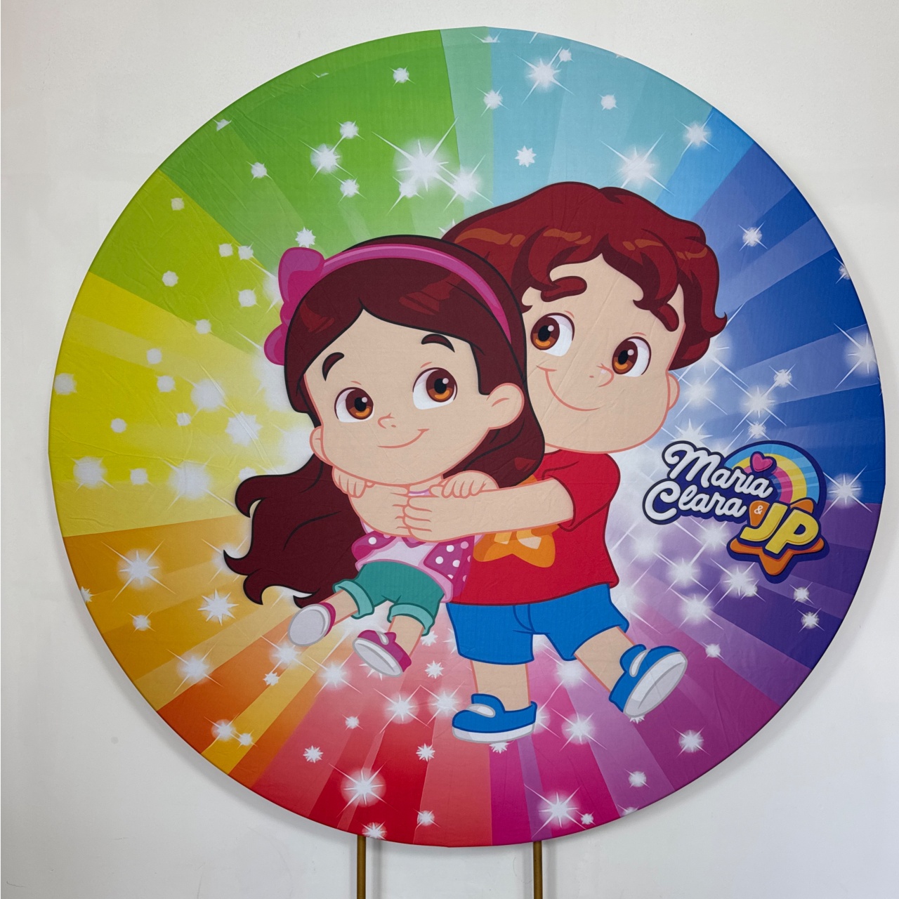 Painel Redondo - Maria Clara E Jp - Doces Festas Decorações e Pegue e Monte