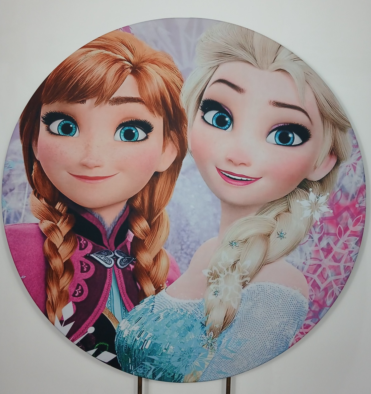 Painel Redondo - Frozen 1 - Doces Festas Decorações e Pegue e Monte