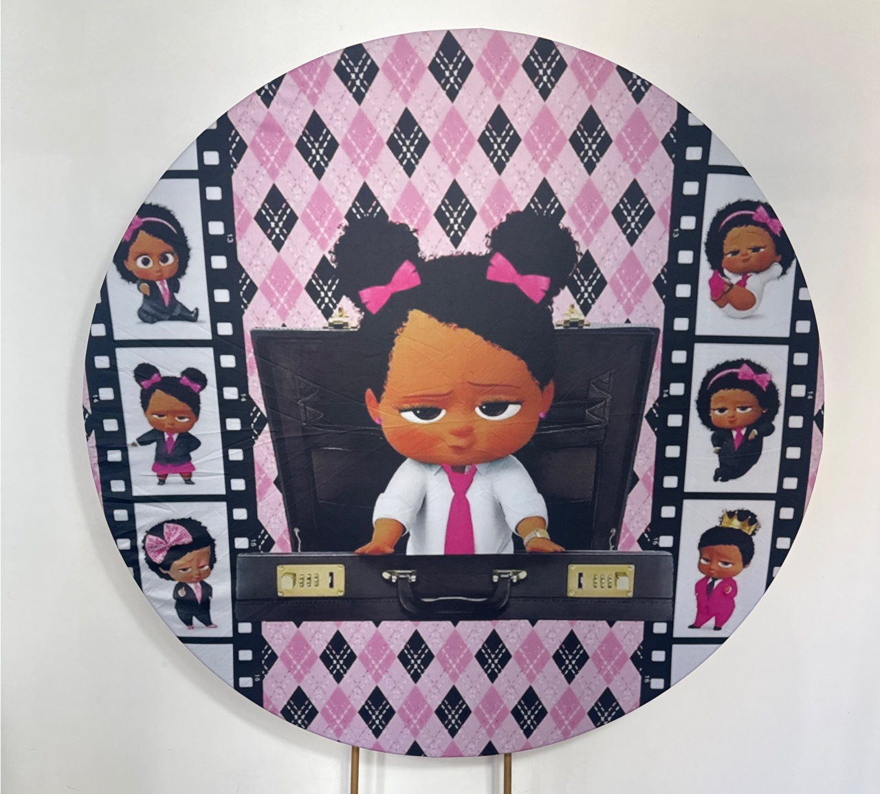 Painel Redondo - Poderosa Chefinha 1 - Doces Festas Decorações e Pegue e Monte