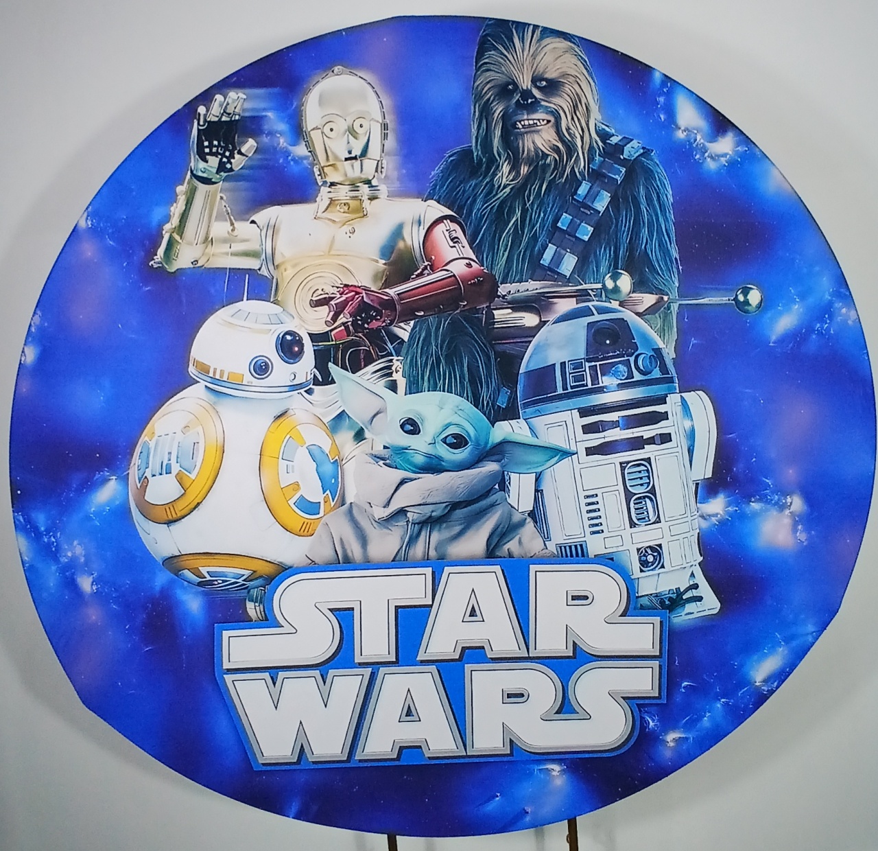 Painel Redondo - Star Wars - Doces Festas Decorações e Pegue e Monte