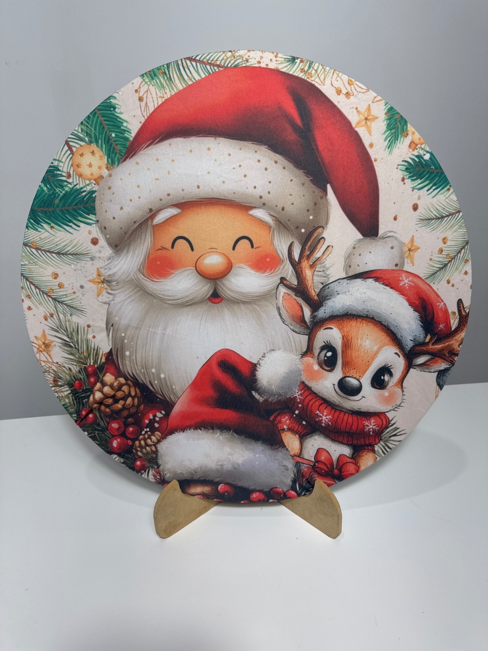 Mini Painel Natal/Papai E Rena - Doces Festas Decorações e Pegue e Monte
