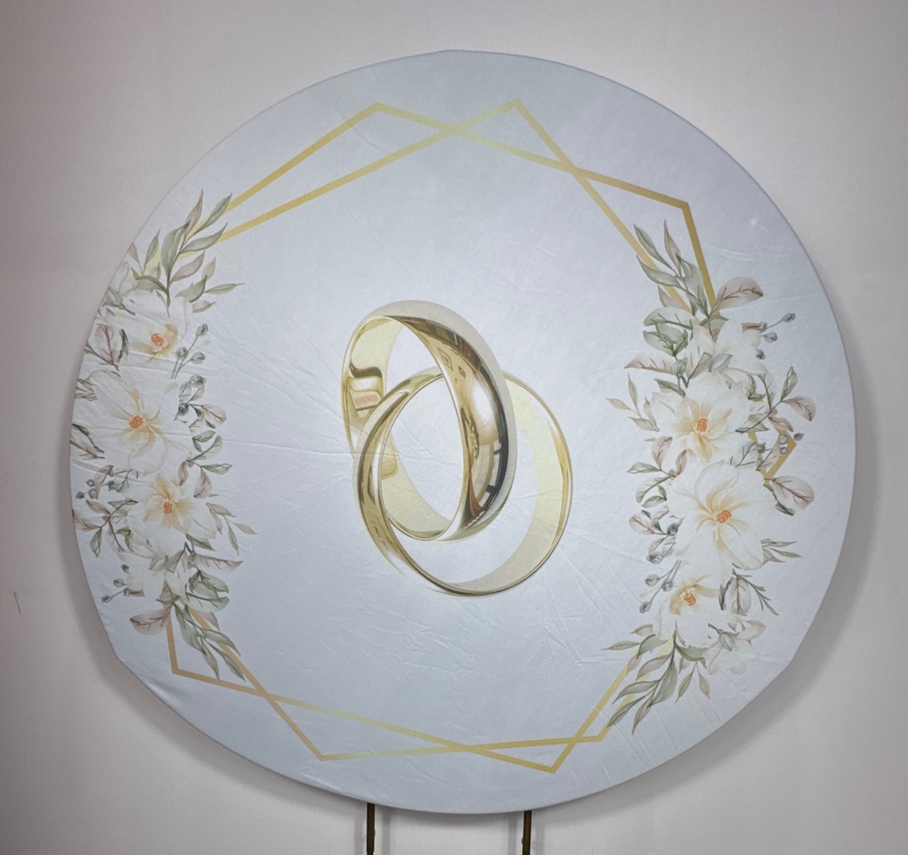 Painel Redondo - Casamento 2 - Doces Festas Decorações e Pegue e Monte