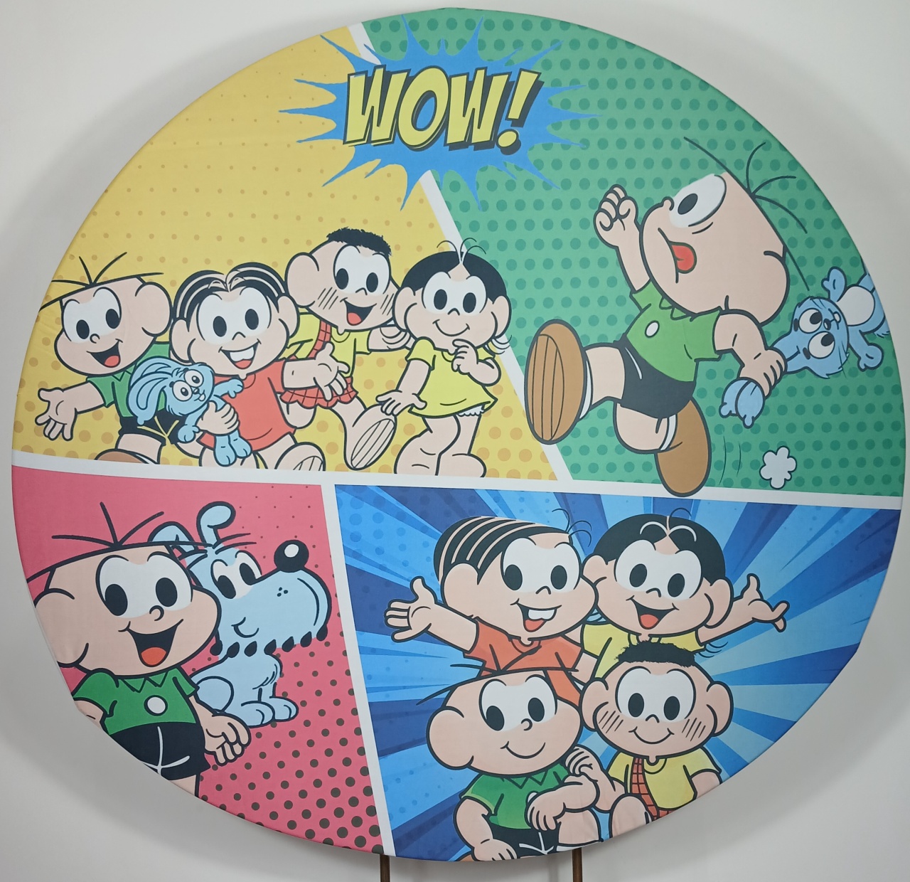 Painel Redondo - Turma da Mônica 1 - Doces Festas Decorações e Pegue e Monte