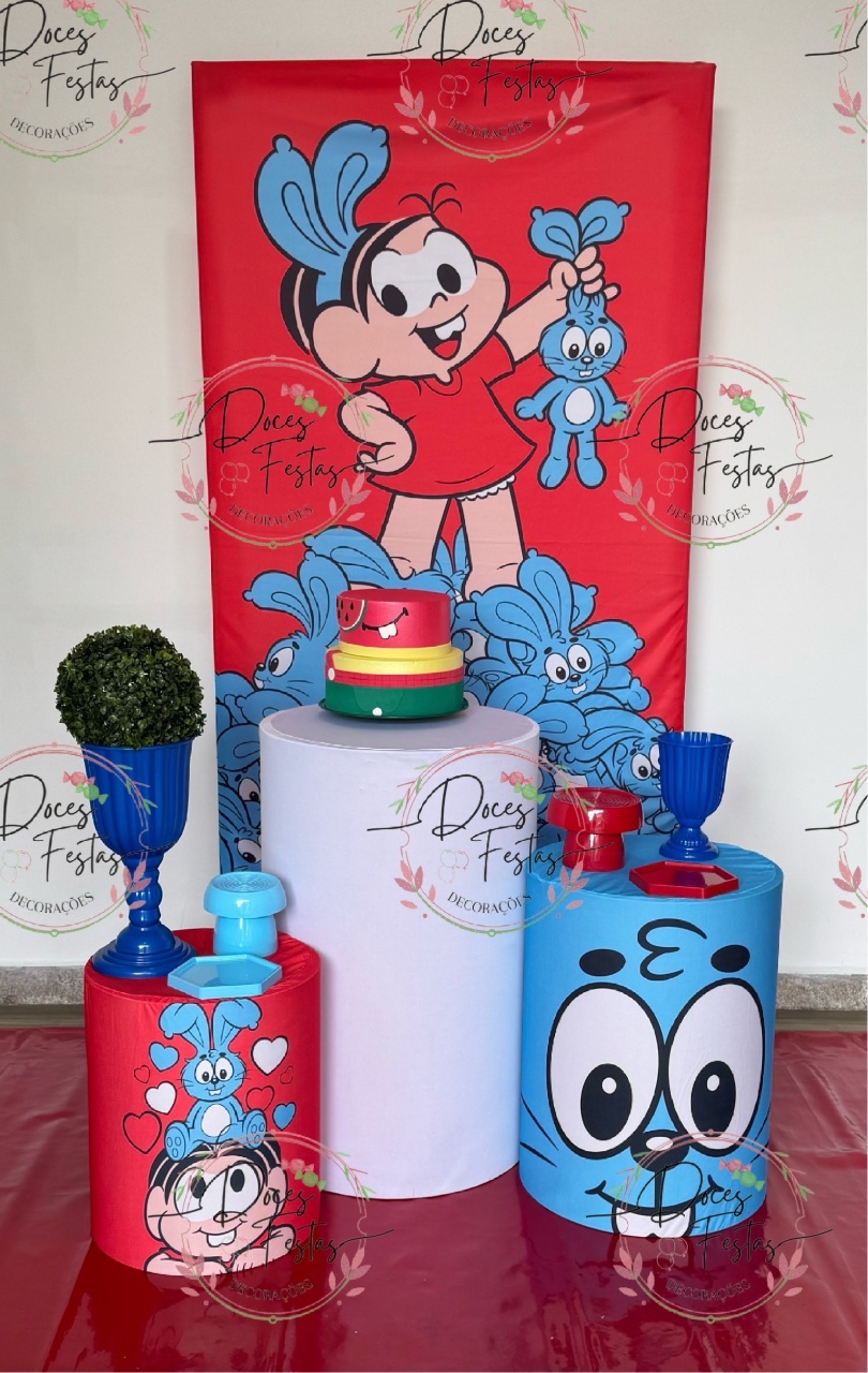 Kit Turma da Mônica Xi / Mônica - Doces Festas Decorações e Pegue e Monte