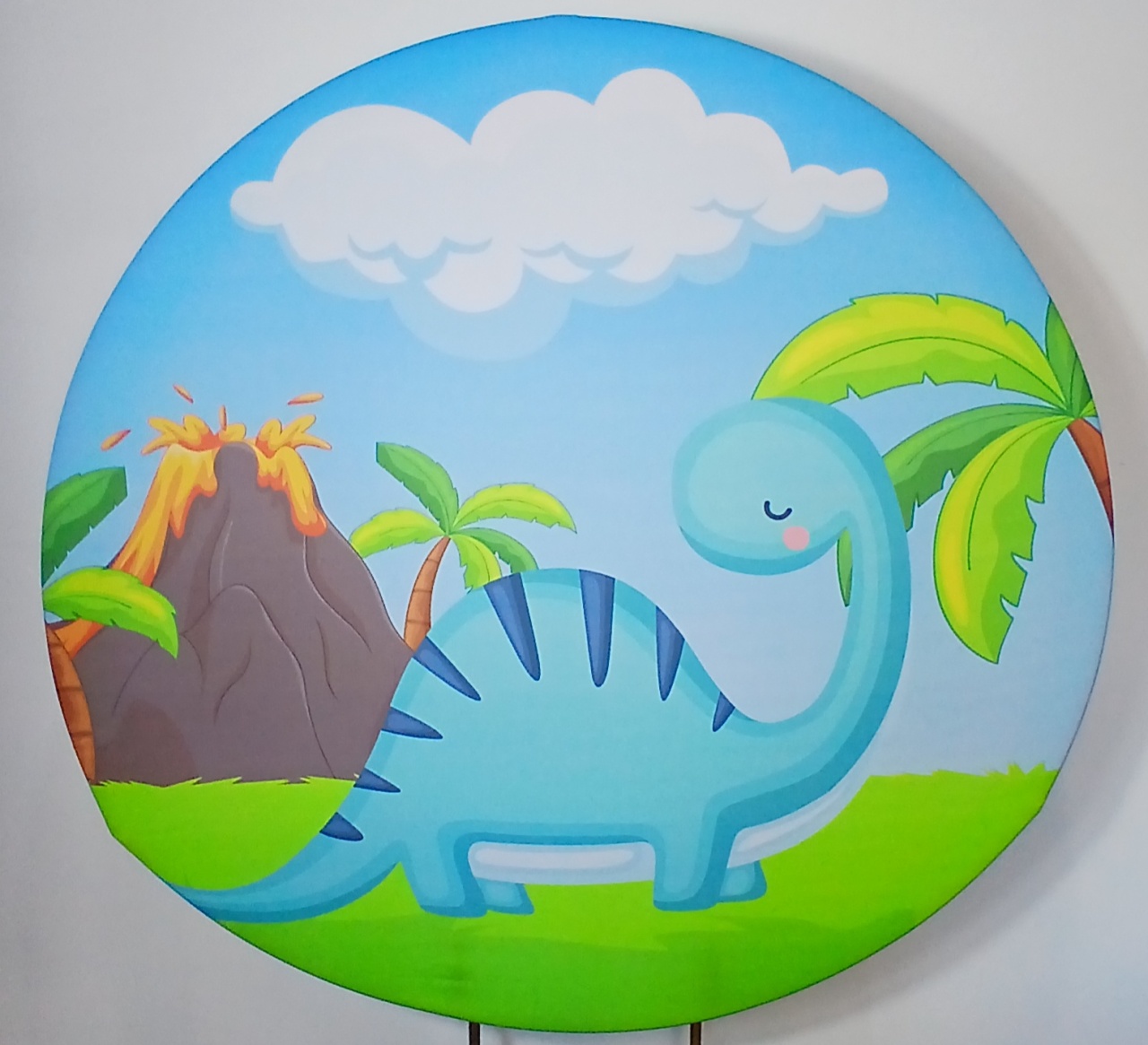 Painel Redondo - Dinossauro 5 - Doces Festas Decorações e Pegue e Monte