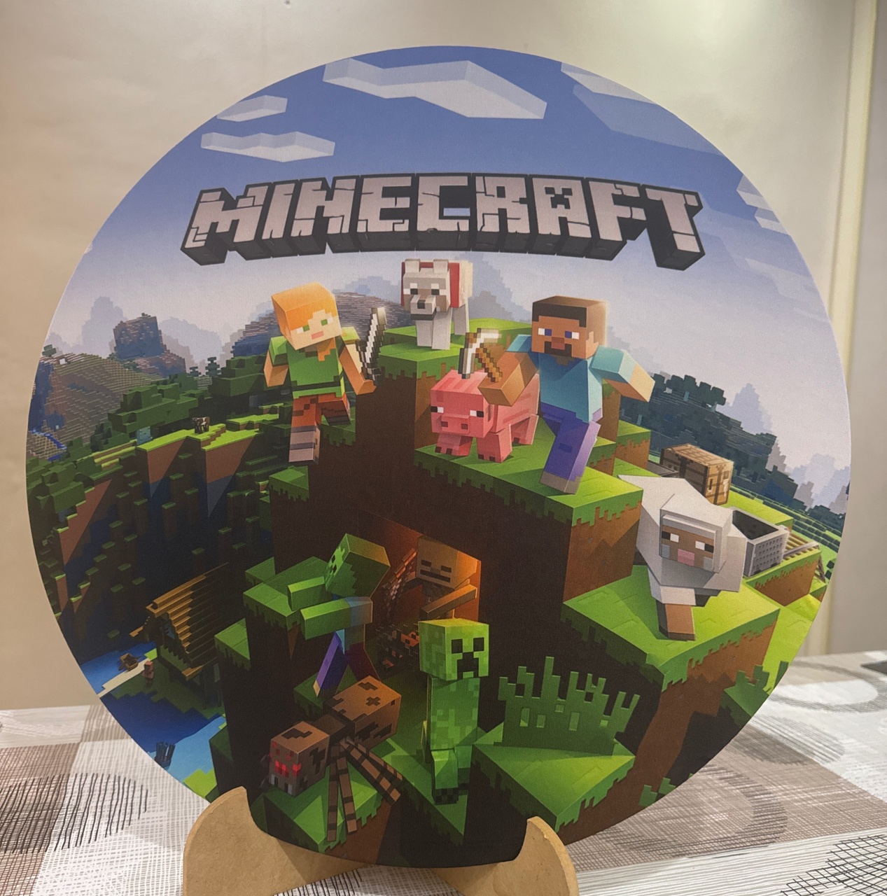 Mini Painel Minecraft  - Doces Festas Decorações e Pegue e Monte
