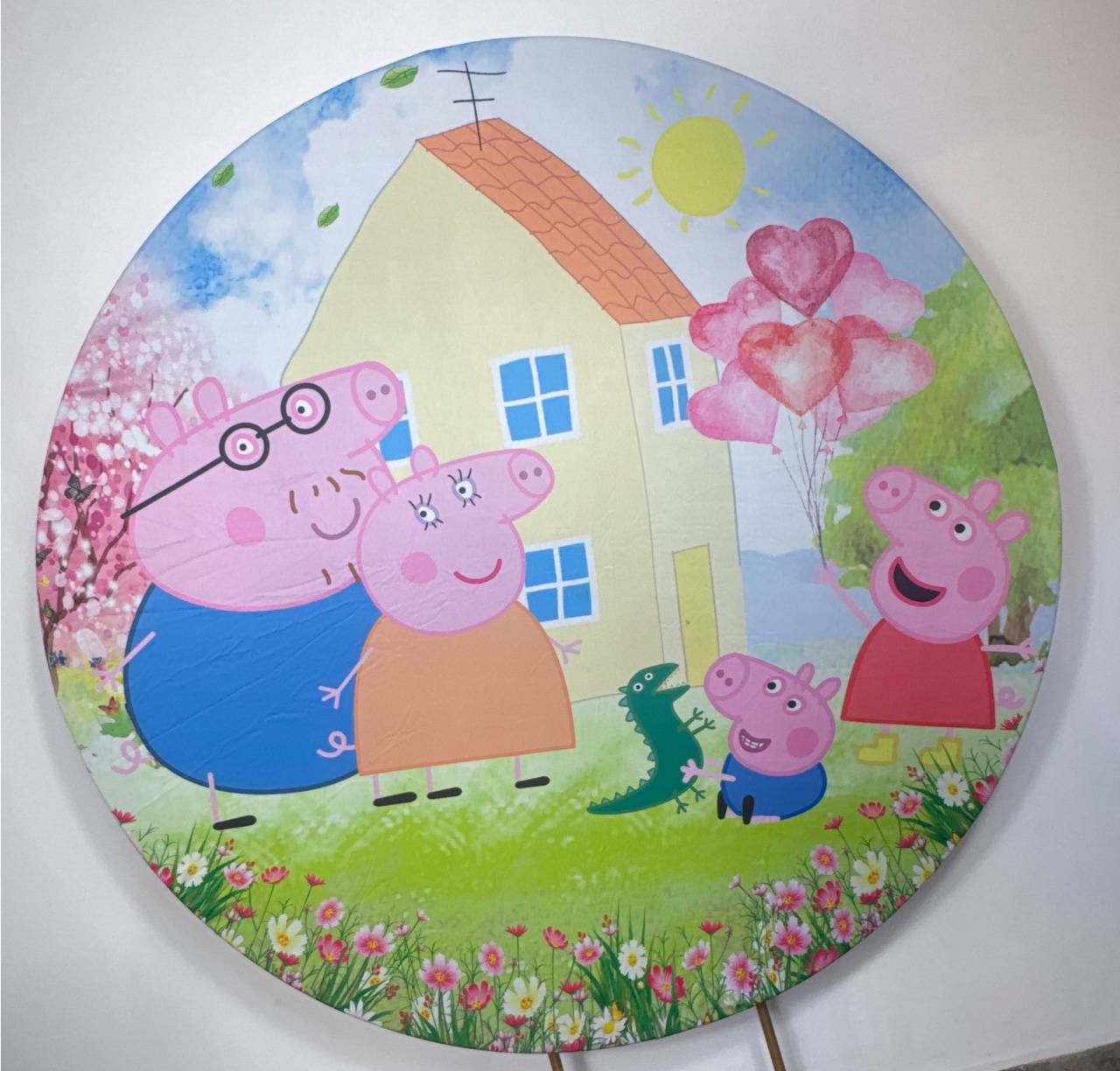 Painel Redondo - Peppa Pig 2 - Doces Festas Decorações e Pegue e Monte