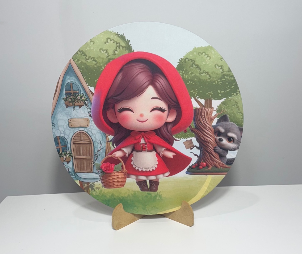 Mini Painel Chapeuzinho Vermelho Cute - Doces Festas Decorações e Pegue e Monte