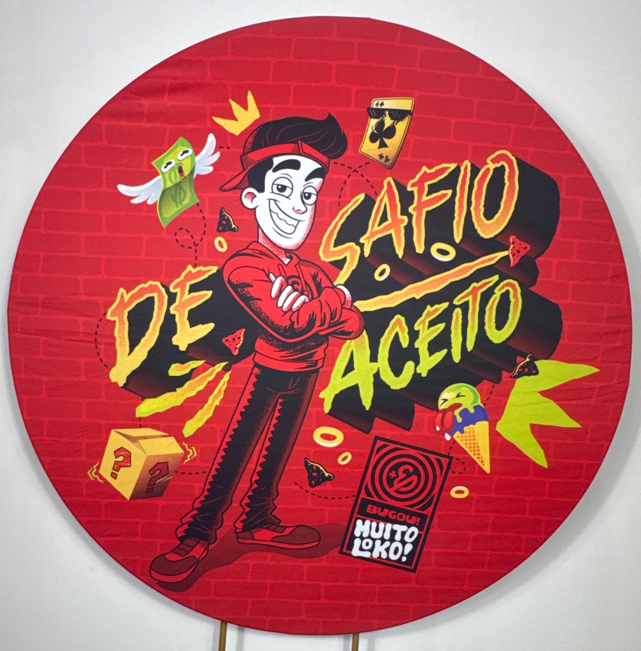 Painel Redondo - Enaldinho - Doces Festas Decorações e Pegue e Monte