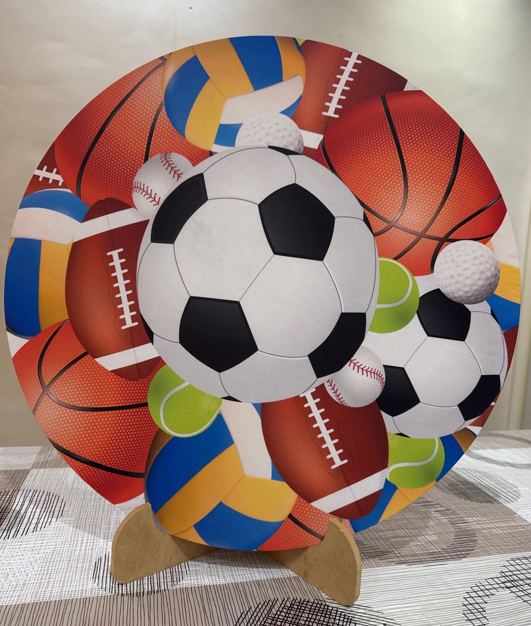 Mini Painel Esportes / Bolas - Doces Festas Decorações e Pegue e Monte