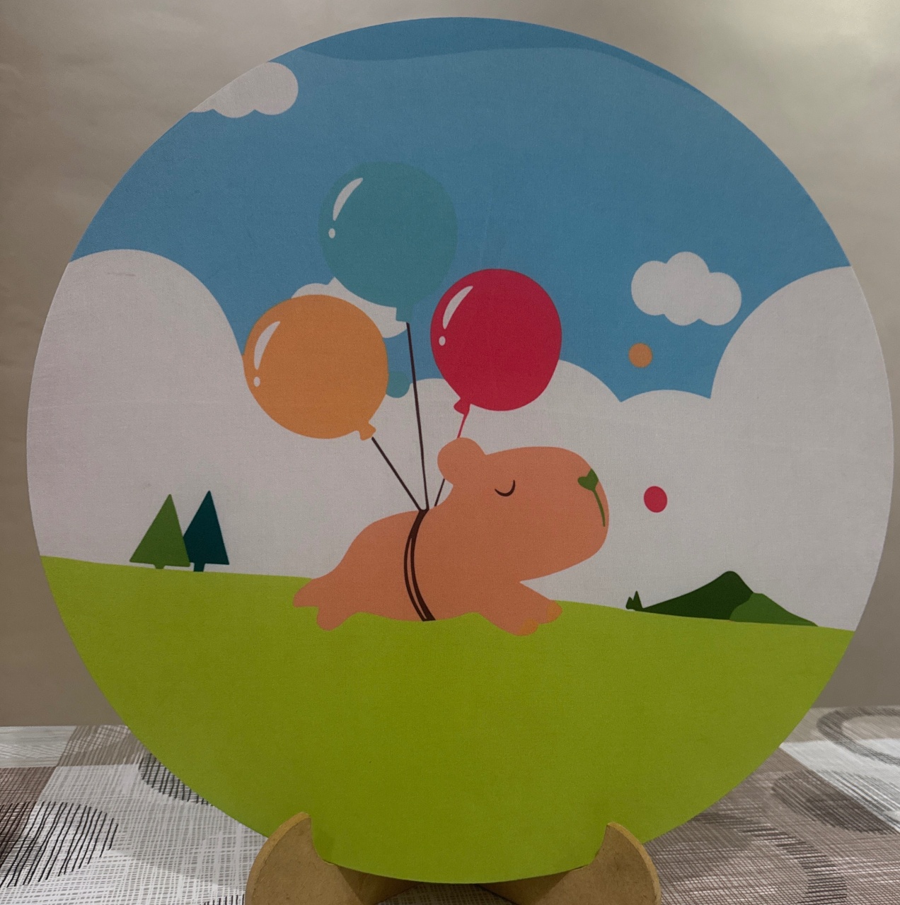 Mini Painel Chá de Capivara - Doces Festas Decorações e Pegue e Monte