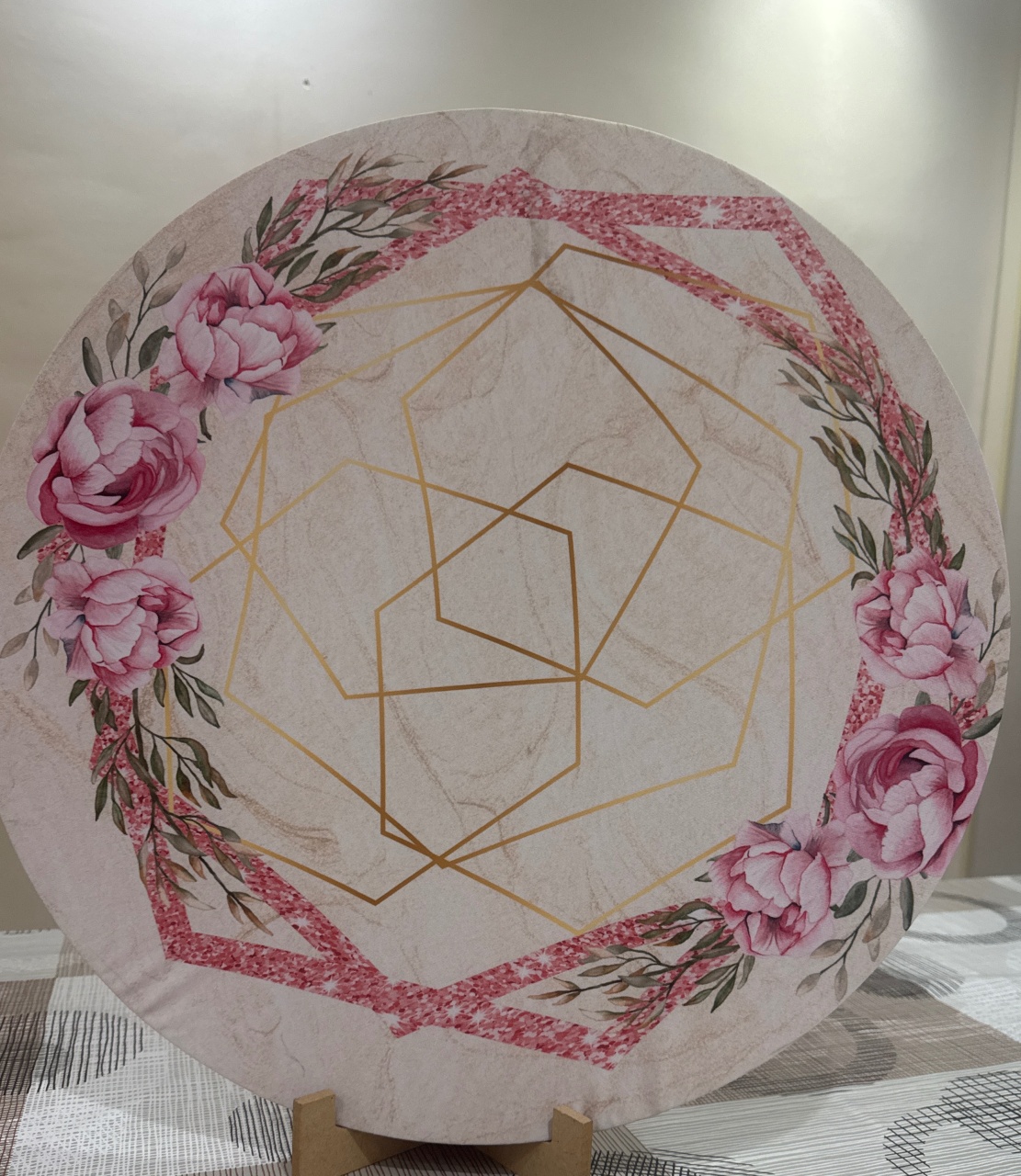 Mini Painel Flora Rosa I - Doces Festas Decorações e Pegue e Monte