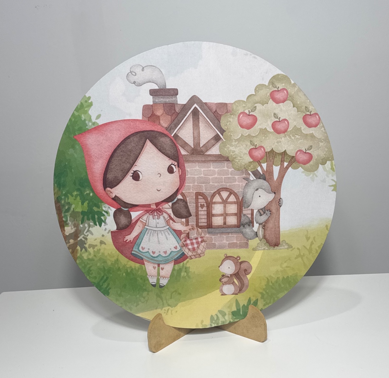 Mini Painel Chapeuzinho Vermelho Cute - Doces Festas Decorações e Pegue e Monte