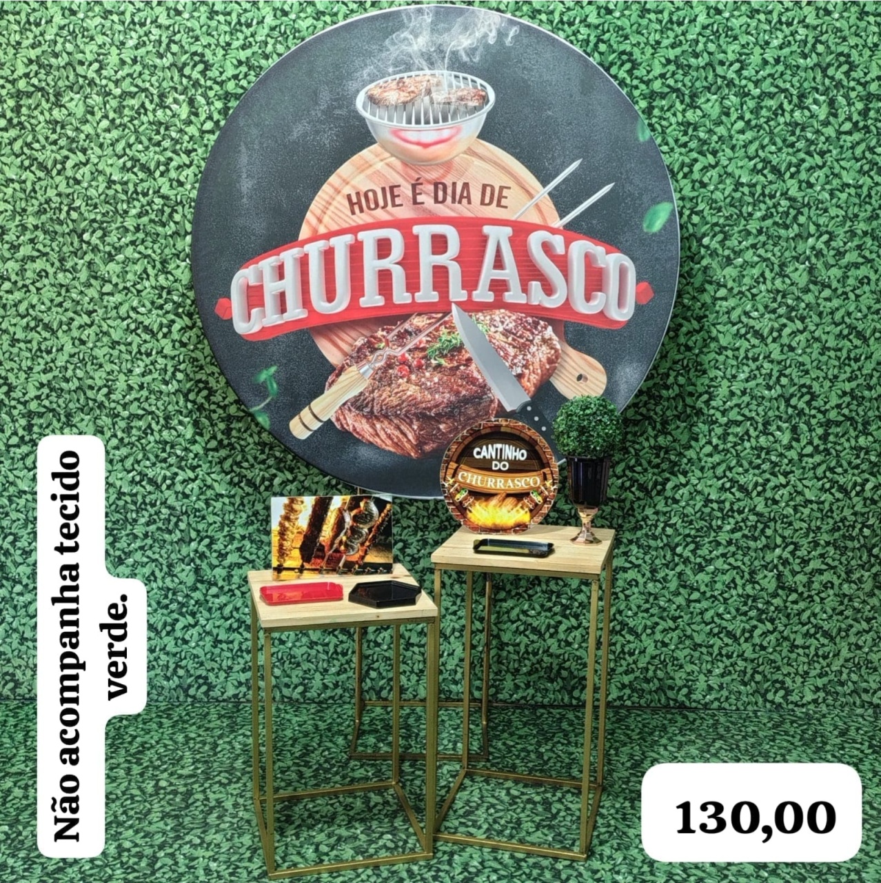 Churrasco (Promoção 2 Mesas de Ferro) * - Bn Decorações 