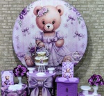 Chá de Fralda Menina Ursa Lilás (Festejar) * - imagem 2