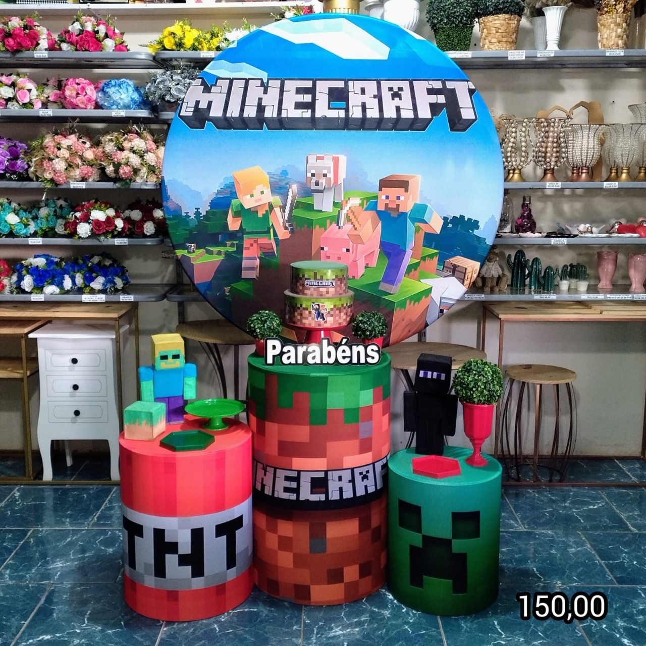 Minecreft (Encanto) 1 * - Bn Decorações 