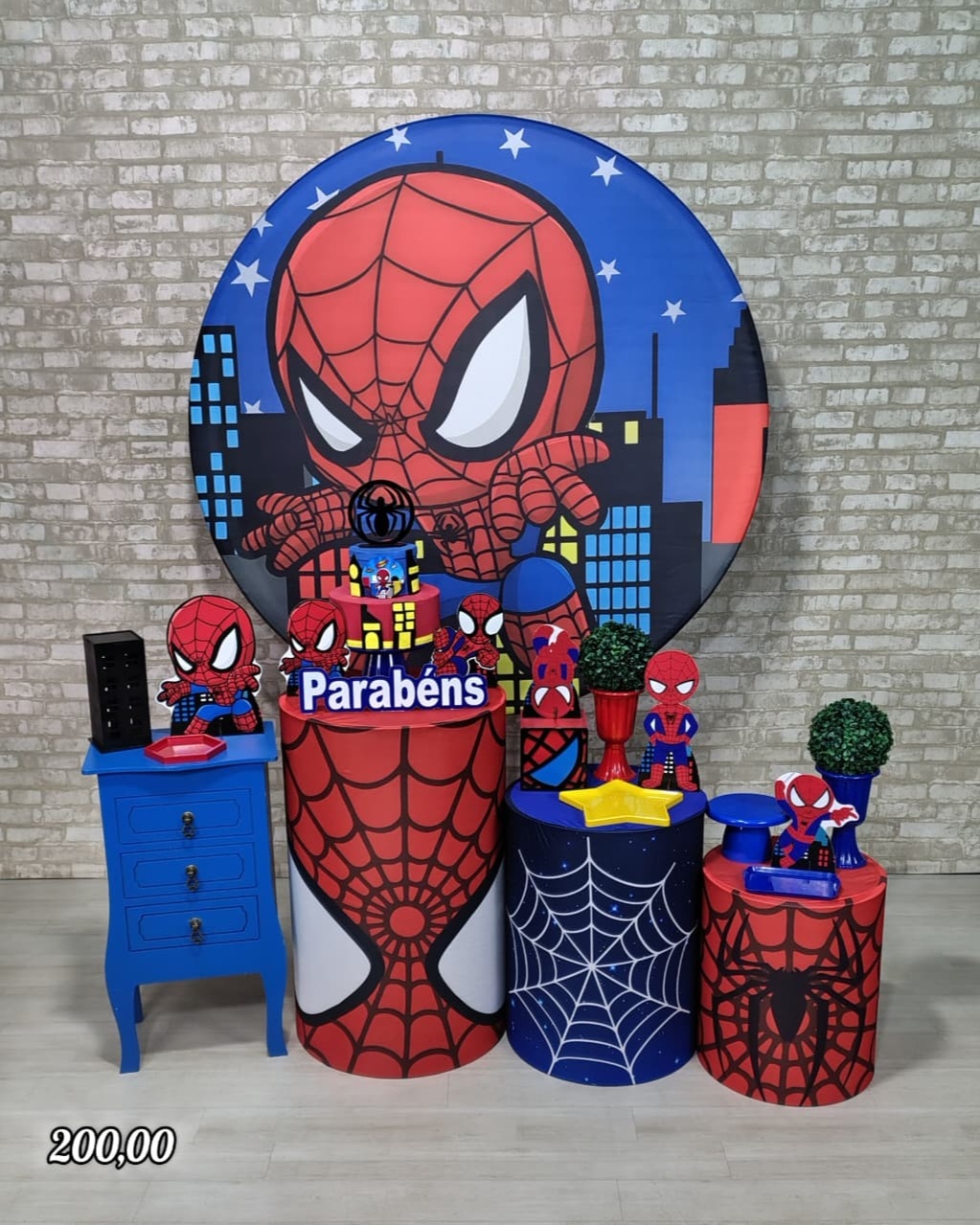 Homem Aranha Cute (Festejar) * - Bn Decorações 