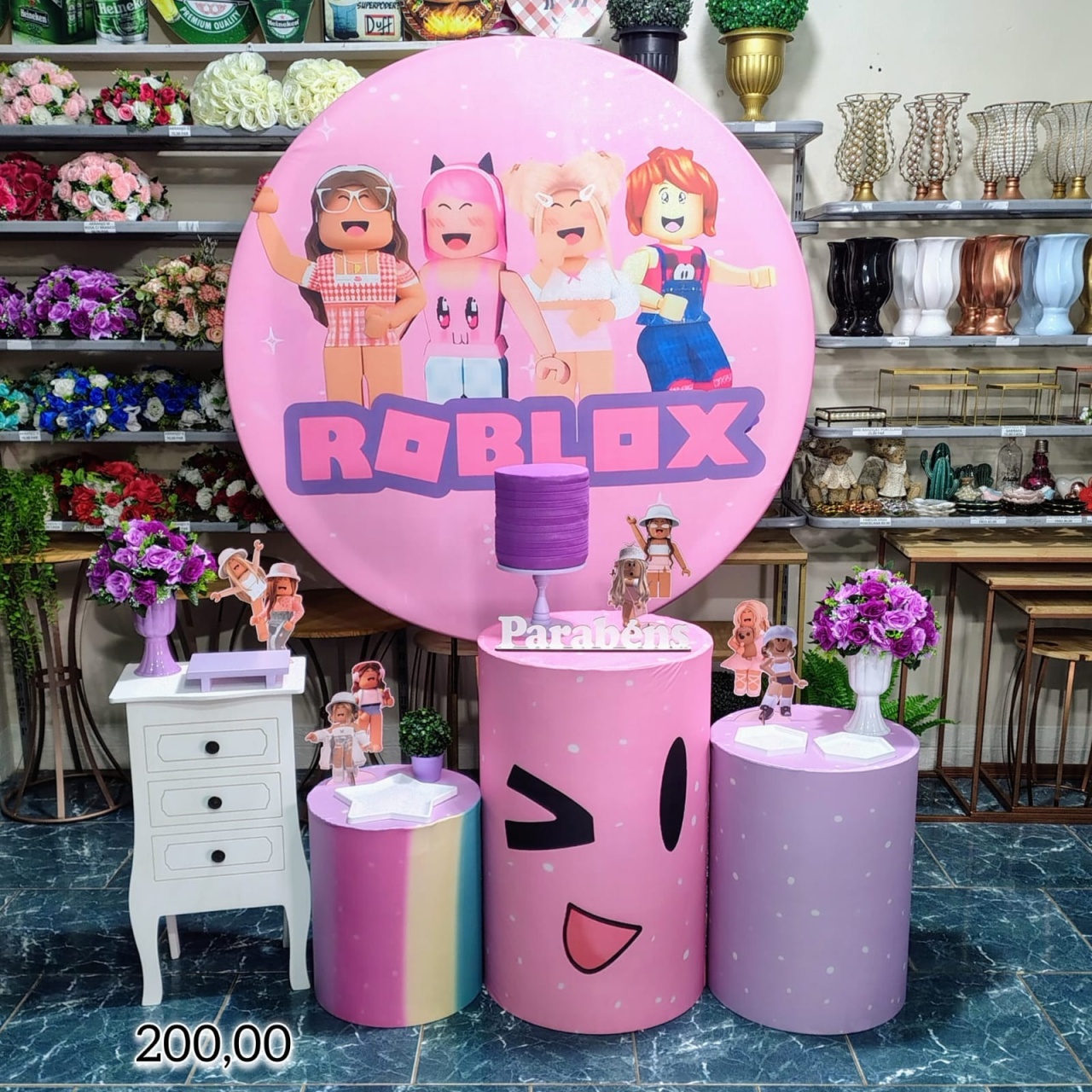 Roblox (Festejar) * - Bn Decorações 