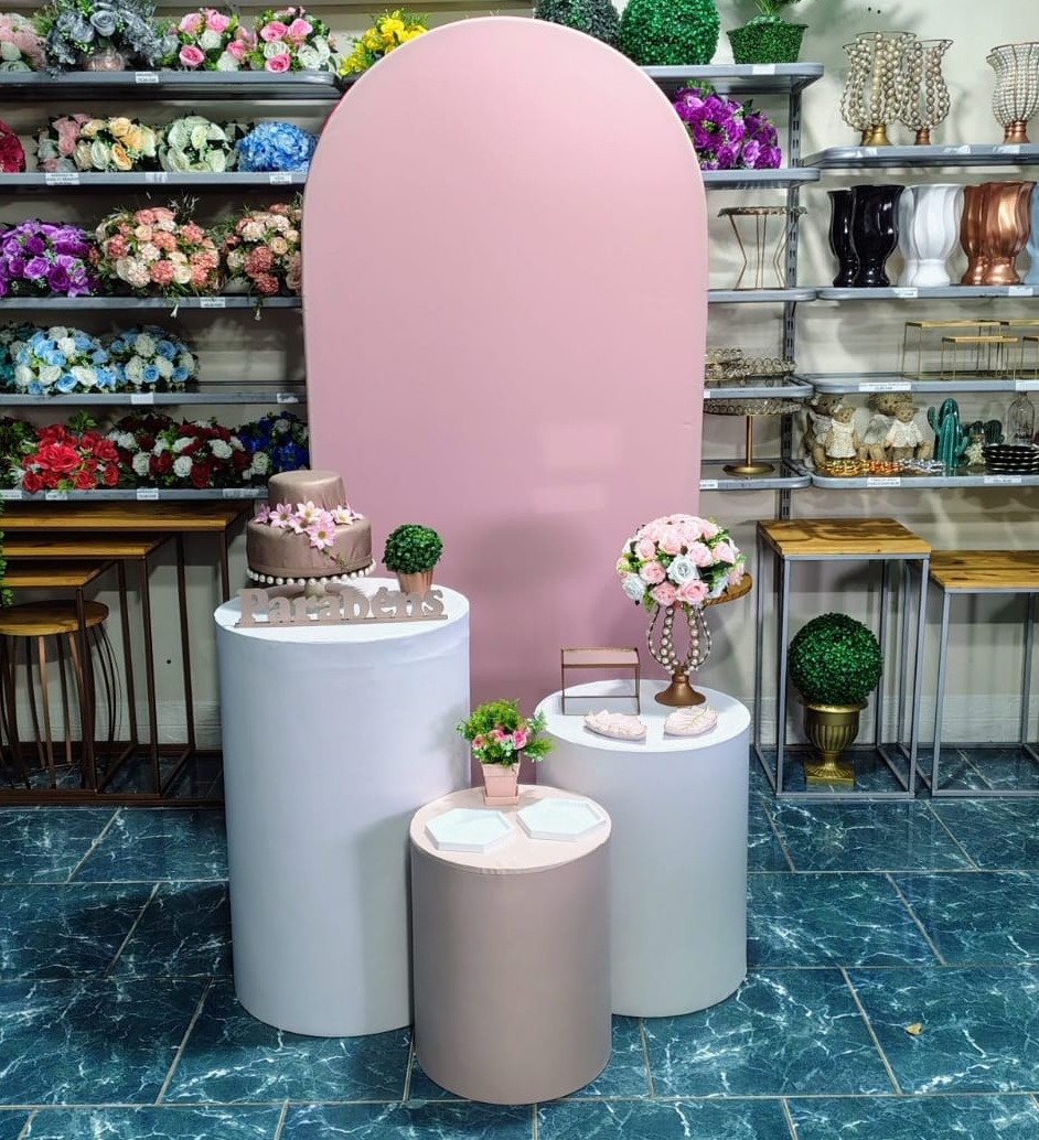 Romano Rose Calro / Branco (Festejar) 42 * - Bn Decorações 