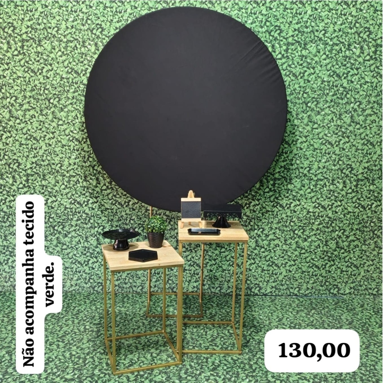 Preto (Celebre Com 2 Mesas) - Bn Decorações 