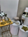 Chá Fralda Menina Bege Com Off White (Composição) * 2 Painéis Romano   - imagem 4