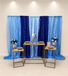Azul Com Cortinas E Cortina de Led (Composição) 2 * - imagem 1